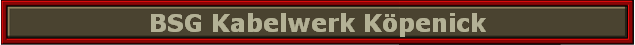BSG Kabelwerk K�penick